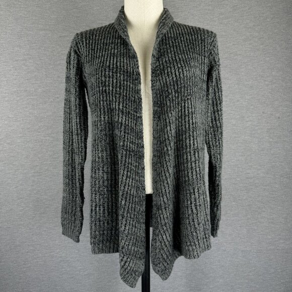 Rue21 Sweaters - Rue 21 Womens Gray Open Front Knitted Cardigan Sweater Long Sleeve Size Small